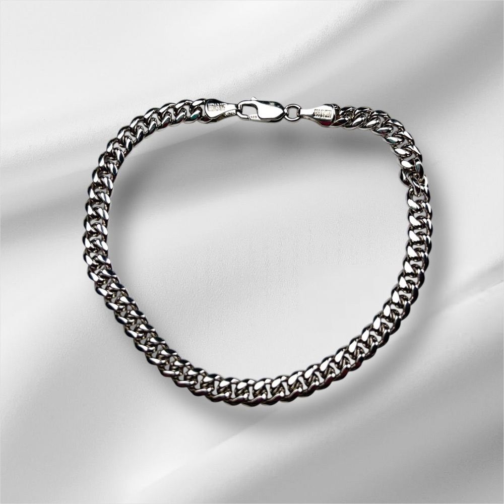 Men's Silver Chain Bracelet